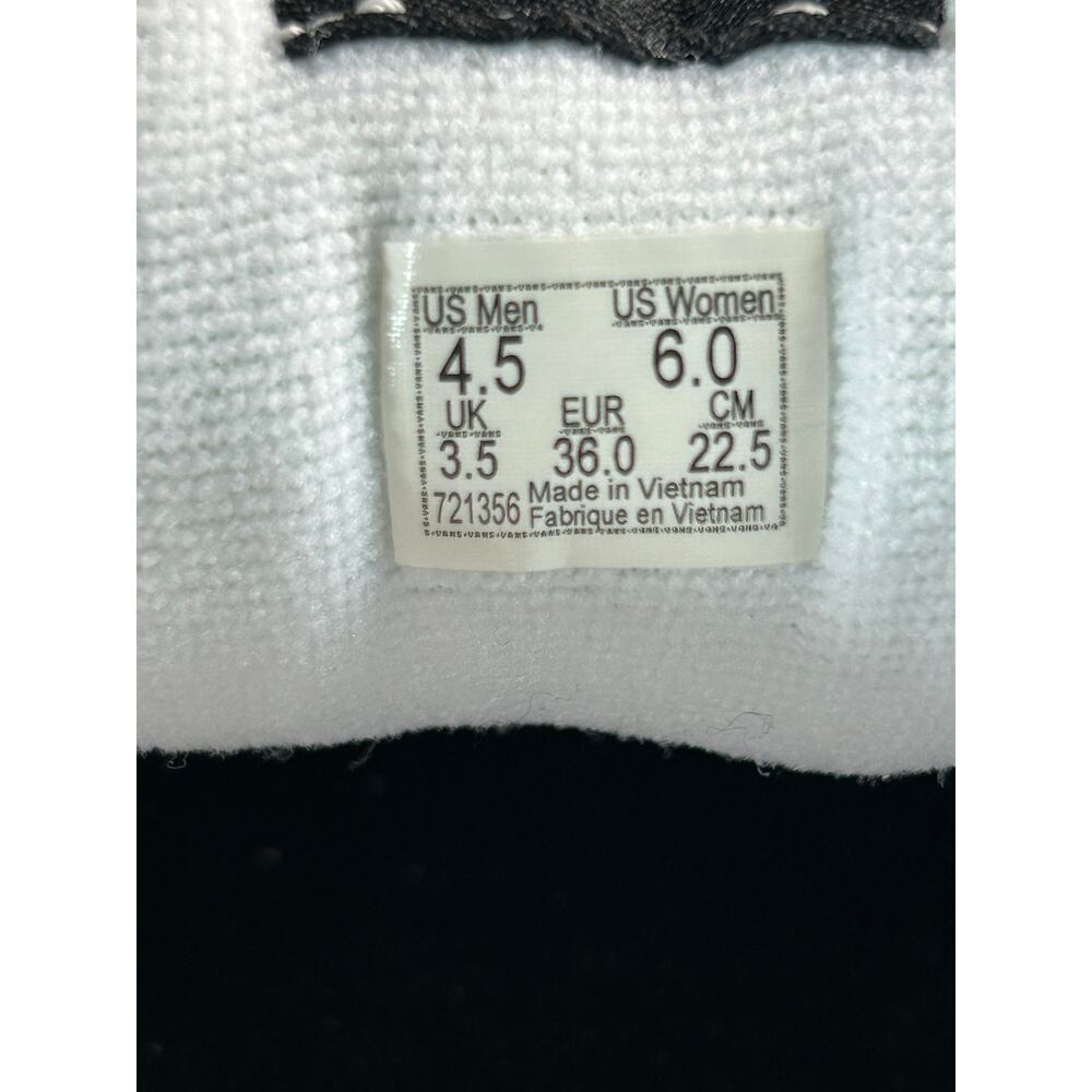 Vans Knu Skool Suede White Black Youth Shoes Size 4.5Y 6W - Picture 3 of 10